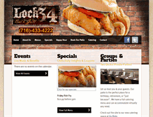 Tablet Screenshot of lock34bar.com